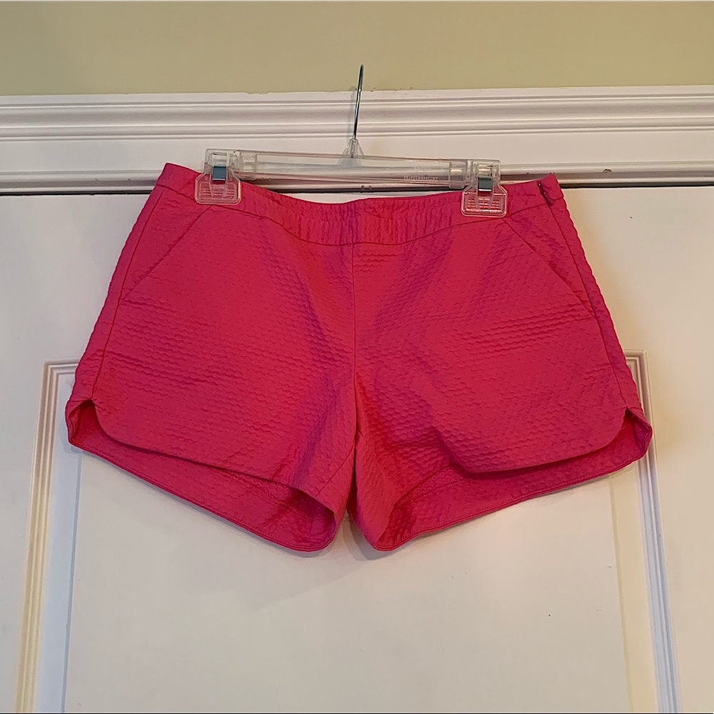 Lilly Pulitzer hot pink jacquard shorts, size 4